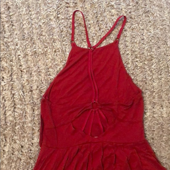 Red Dress w/ cutout back - Picture 2 of 3